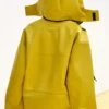 Loewe Yellow Fall 2026 Leather Parka Hood Jacket