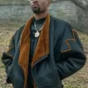 London Brown Power Book III Shearling Jacket
