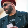 Los Angeles Event John Travolta Biker Jacket