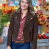 Love Finds You Aimee 2026 Teegarden Brown Suede Jacket