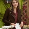 Love Finds You Aimee 2026 Teegarden Brown Suede Jacket