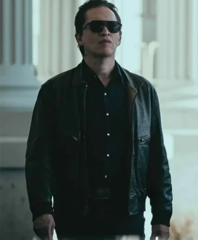 Lucky S01 Clifton Collins Jr Dutch Black Leather Jacket