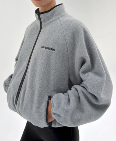 MR Winston Grey Polar Fleece Jacket