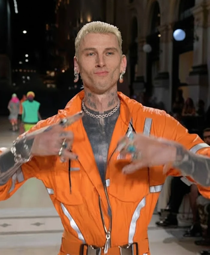 Machine Gun Kelly Vogue Orange Tracksuit