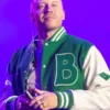 Macklemore Bogey Boys Green Wool Leather Varsity Jacket
