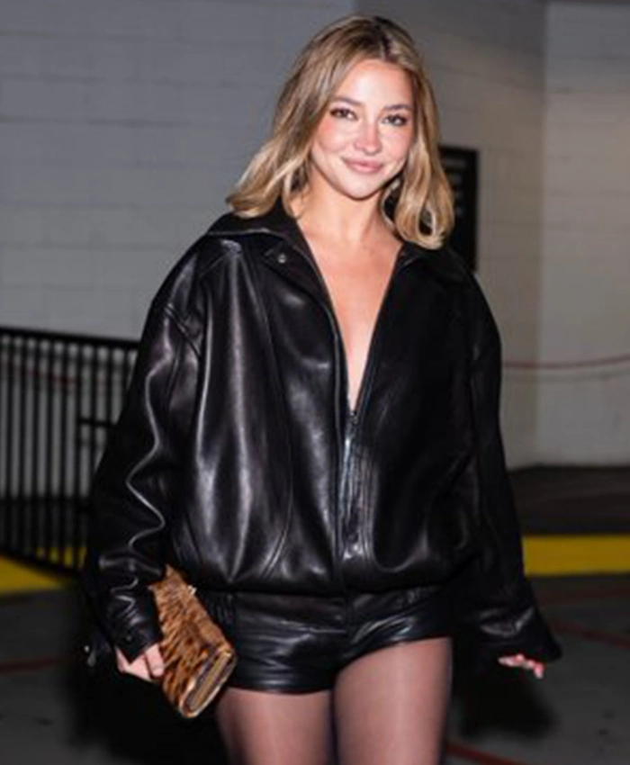 Madelyn Cline Cult Gaia Fashion Show 2026 Leather Jacket