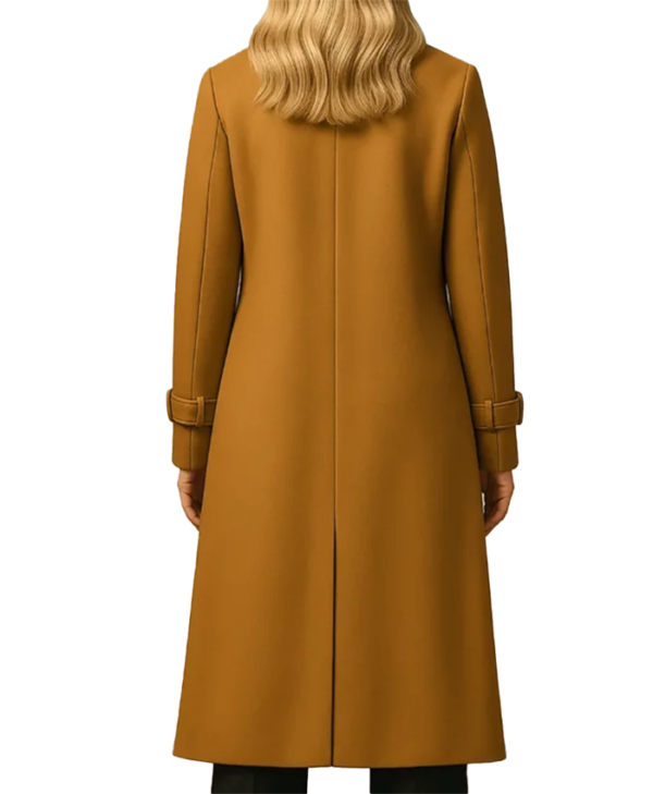 Maria Bello The Waterfront S01 Brown Coat