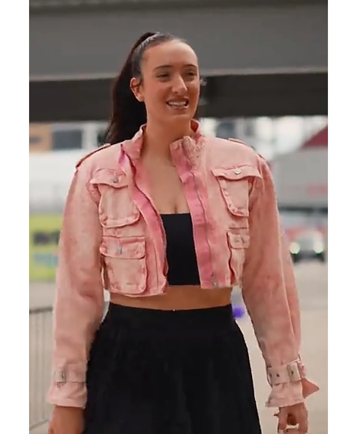 Marina Mabrey Pink Cropped Jacket