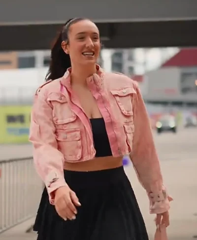 Marina Mabrey Pink Cropped Jacket