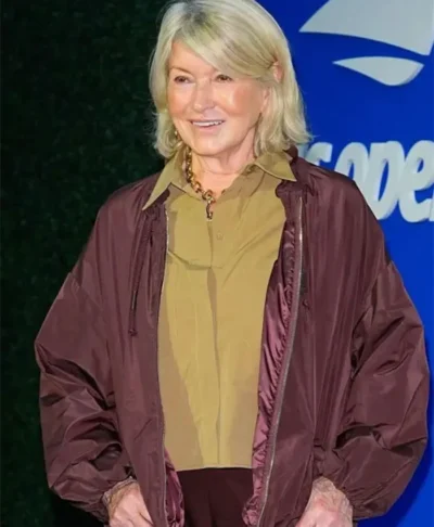 Martha Stewart US Open Tennis 2026 Burgundy Jacket