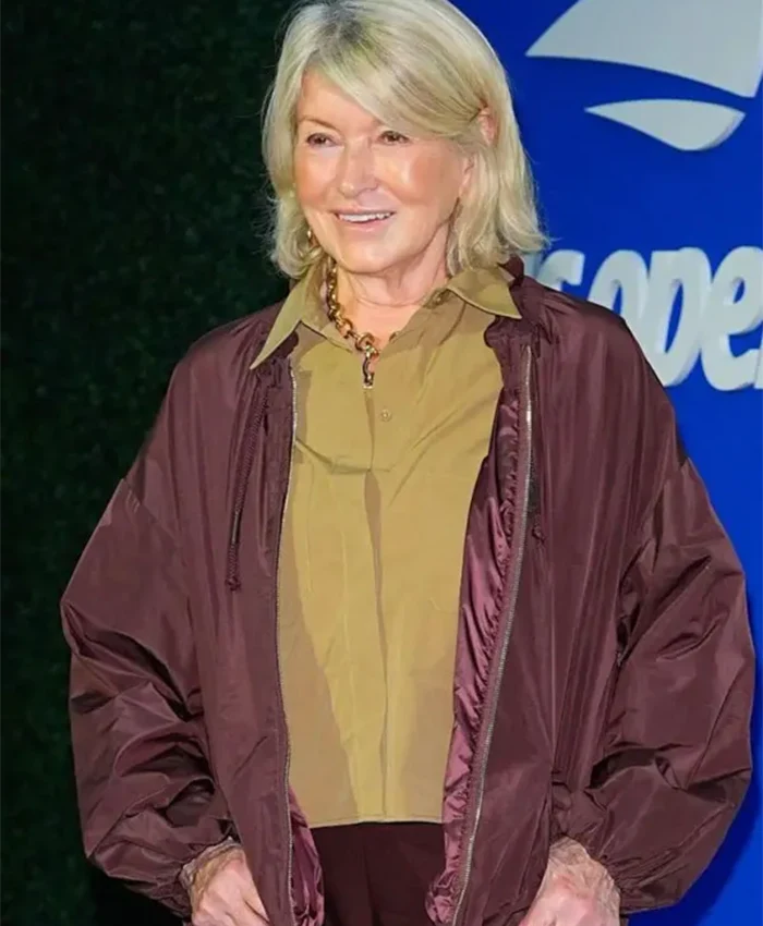 Martha Stewart US Open Tennis 2026 Burgundy Jacket
