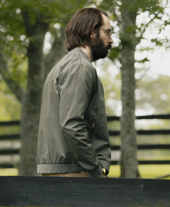Tulsa King S04 Martin Starr Olive Green Bomber Jacket - Image 2