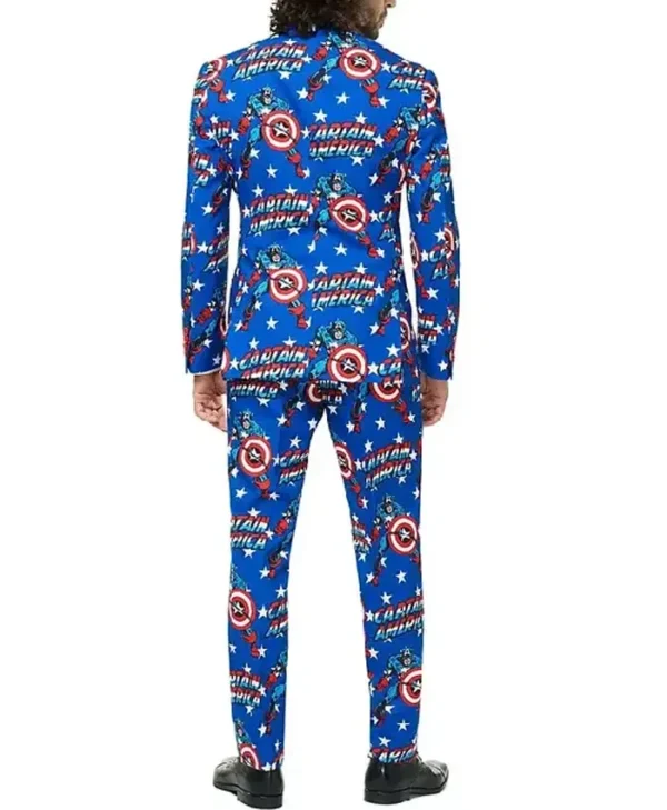 Marvel Captain America Print Suit