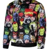 Marvel Chalk Line Heroes Heads Fanimation Satin Jacket