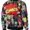 Marvel Heroes Heads Graphic Satin Jacket