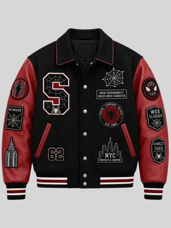 Marvel Spider Man Brand New Varsity Jacket