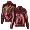 Mason Hane Washington Commanders Red Sequin Jacket