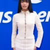 Melanie Moreno at US Open Corset Style Jacket
