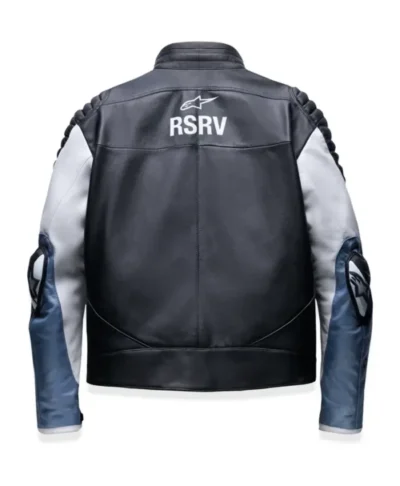 Men Alpinestars RSRV Real Leather Motorcycle Jacket