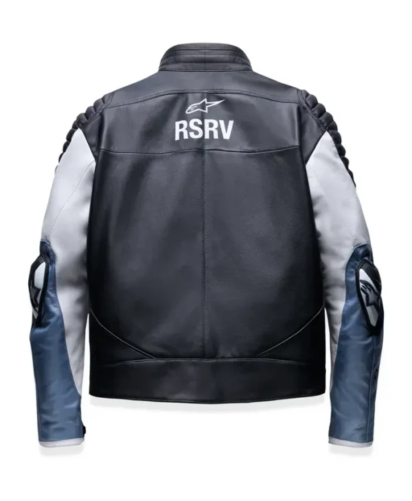 Men Alpinestars RSRV Real Leather Motorcycle Jacket