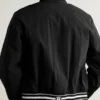 Men Amiri Shrunken Wool Snap Button Bomber Outerwear