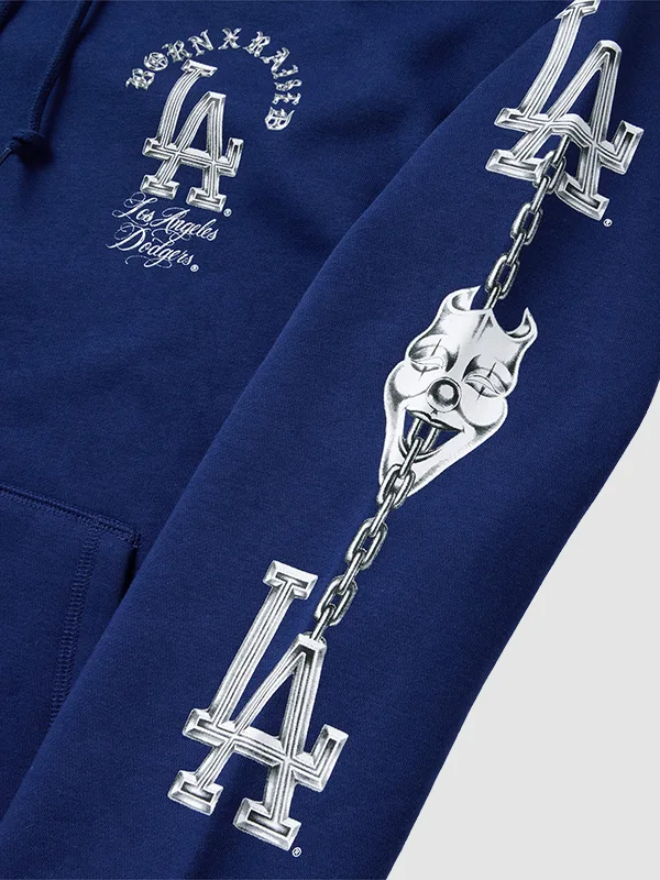Men Born x Raised Dodgers Masks Streetwear Hoodie