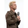 Men Brad Pitt Inspired Brown Cotton Coat