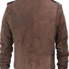 Men Brown Shearling G1 Bomber Jacket