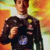Men Charles Leclerc Ferrari Leather Racing Suit