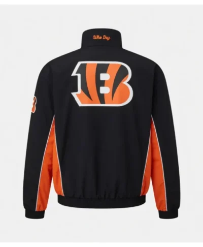 Men Cincinnati Bengals Full Zip Track Coat