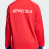 Men Croatia Football Red Zip Up Track Top