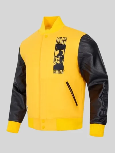Men Dark Knight Gotham Varsity Jacket