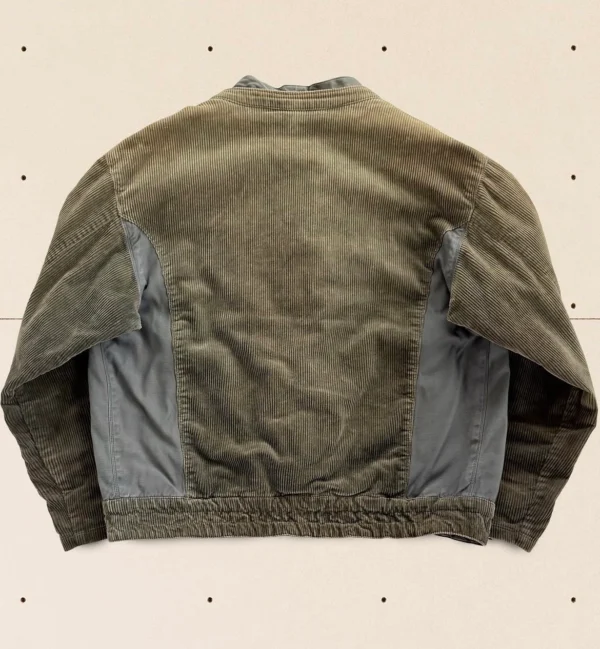 Men Faux Layered Industrial Buckle Jacket