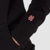 Men Homage Patriots Monochromatic Black Graphic Hoodie