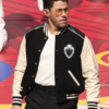 Men Jonas Brothers Halftime Show Wool Leather Varsity Coat
