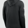 Men Kellen Moore Saints Black Long Sleeve Hooded Shirt