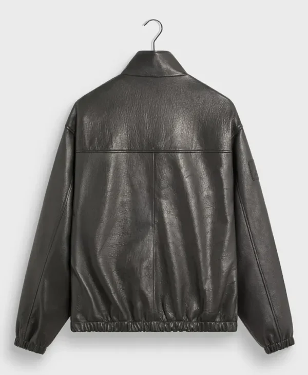 Men Kith NY Yankees Navy Real Leather Jacket