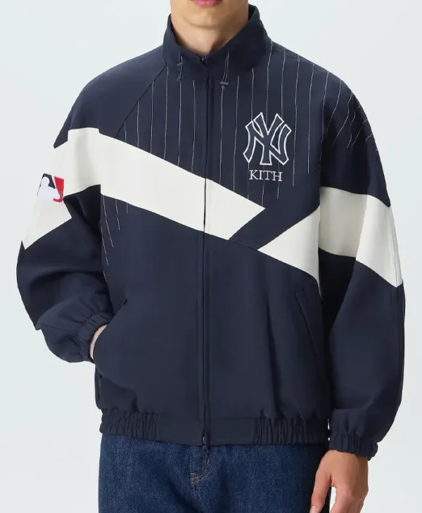 Men Kith NY Yankees Shirt Collar Button Jacket
