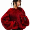 Men Knuckles Sonic the Hedgehog Red Plush Jacket