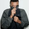 Men Kylian Mbappe Black Zip Up Athletic Tracksuit