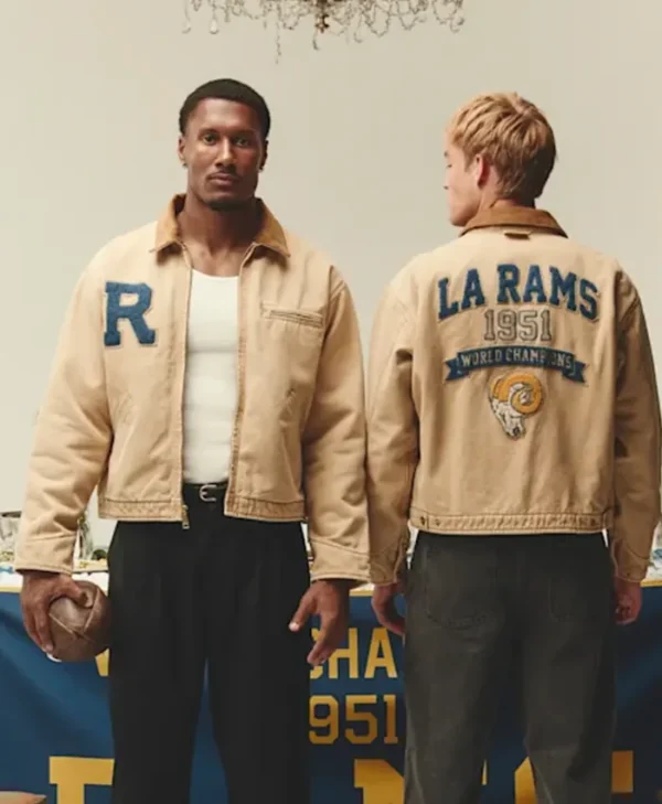 Men LA Rams Elwood Retro World Champions Coat