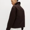 Men M&S Chocolate Brown Suede Outerwear
