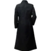 Men Neo Matrix Stand Up Collar Long Trench
