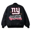 Men New York Giants ASSC Royal Blue Varsity Jacket