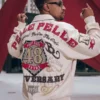 Men Pelle Pelle Off White Zip Up Leather Coat