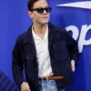Men Rami Malek US Open Tennis Coat