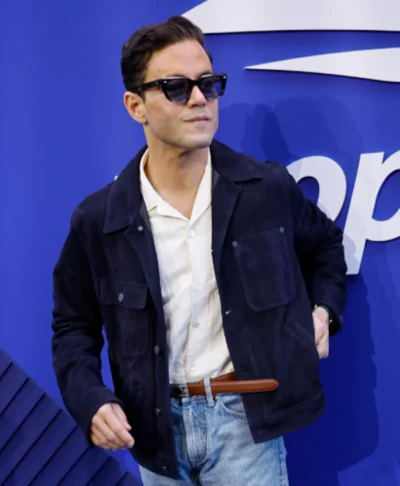Men Rami Malek US Open Tennis Coat