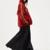 Men Red Suede Leather Sonic the Hedgehog Outerwear