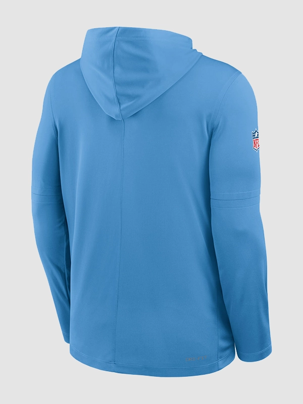 Men Robert Saleh Titans Navy Long Sleeve Hooded Shirt