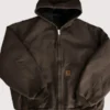 Men Sam Winchester Hooded Cotton Canvas Coat